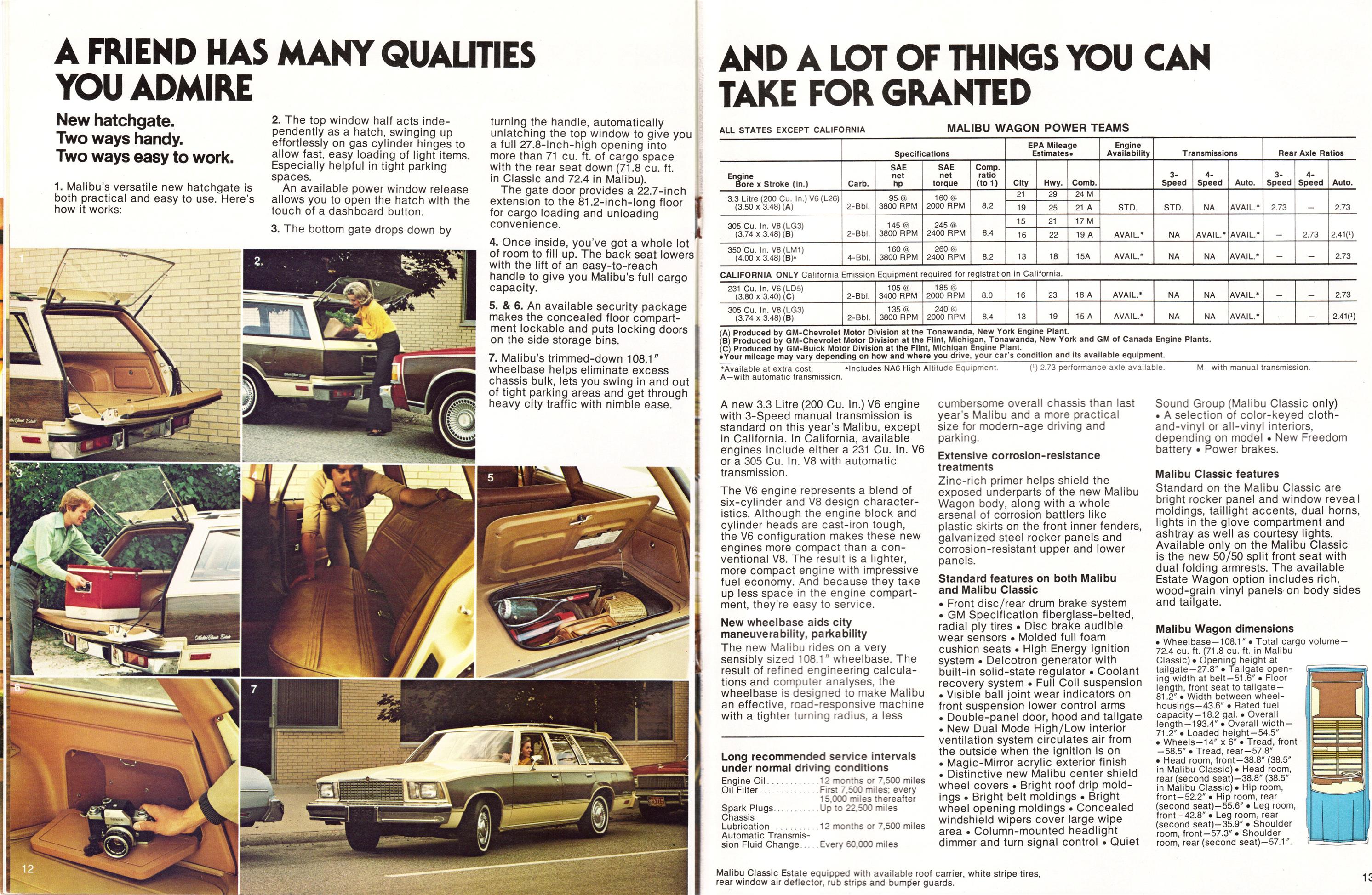 1978 Chevrolet Wagons Brochure Page 1